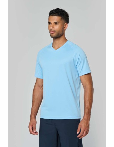 PRO-PA476-MEN’S V-NECK SHORT-SLEEVED SPORTS T-SHIRT